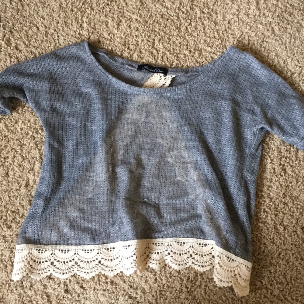 Gray blouse!